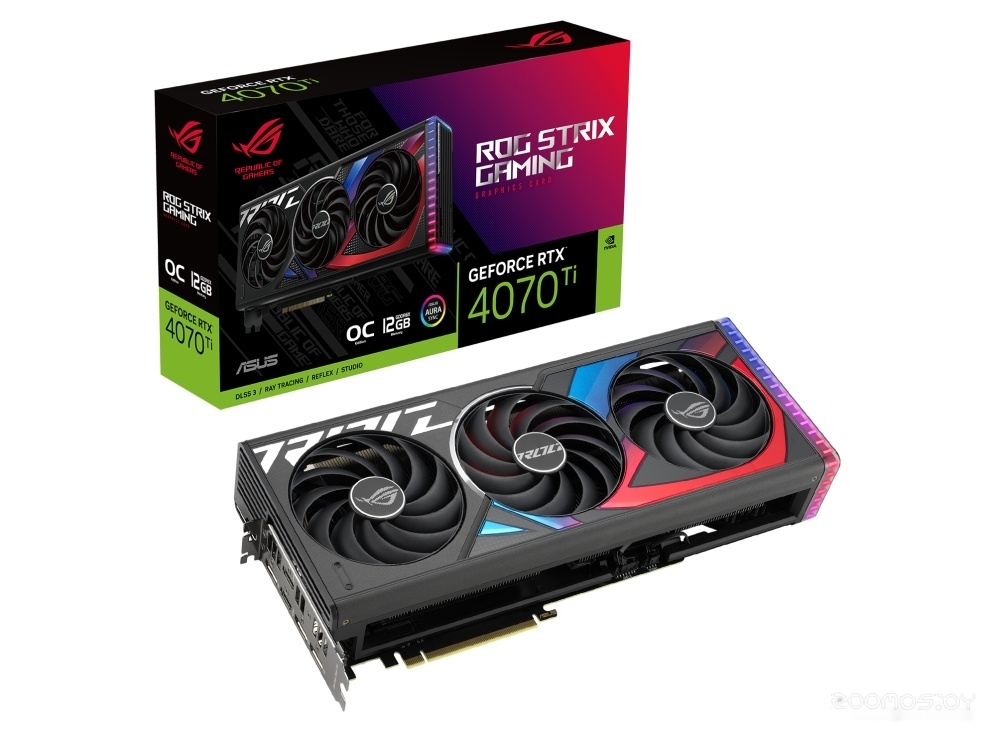 Видеокарта Asus ROG Strix GeForce RTX 4070 Ti 12GB GDDR6X OC Edition ROG-STRIX-RTX4070TI-O12G-GAMING, фото 3