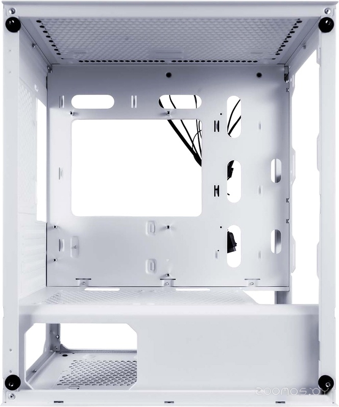 Корпус 1stPlayer Firebase X4-M-WH-2F1P-W-1F1-W, фото 3