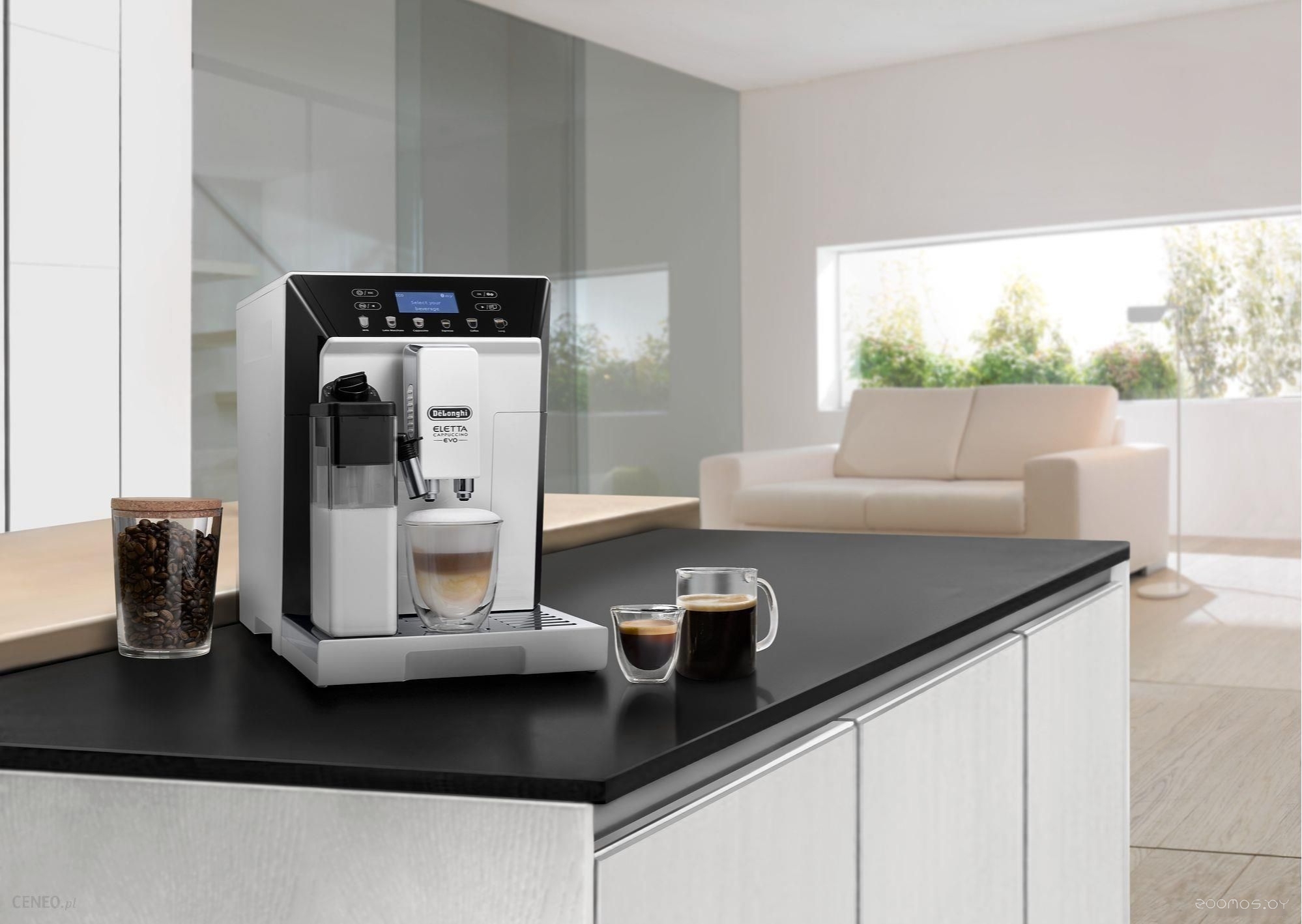 Эспрессо кофемашина Delonghi Eletta Cappuccino Evo ECAM46.860.W, фото 3