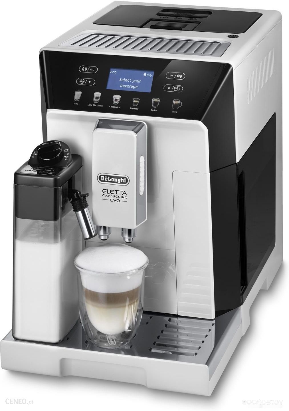 Эспрессо кофемашина Delonghi Eletta Cappuccino Evo ECAM46.860.W, фото 4