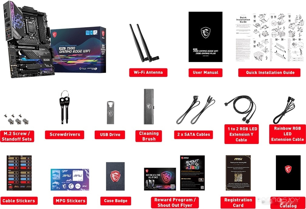Материнская плата MSI MPG Z590 Gaming Edge WiFi, фото 6