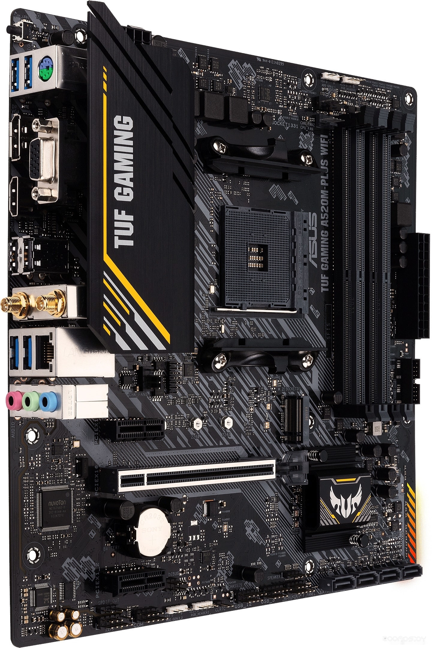 Материнская плата Asus TUF Gaming A520M-Plus WiFi, фото 2
