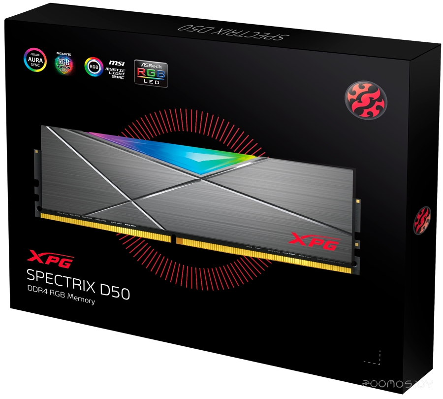 Оперативная память A-Data XPG Spectrix D50 RGB 16GB DDR4 PC4-25600 AX4U320016G16A-ST50, фото 3