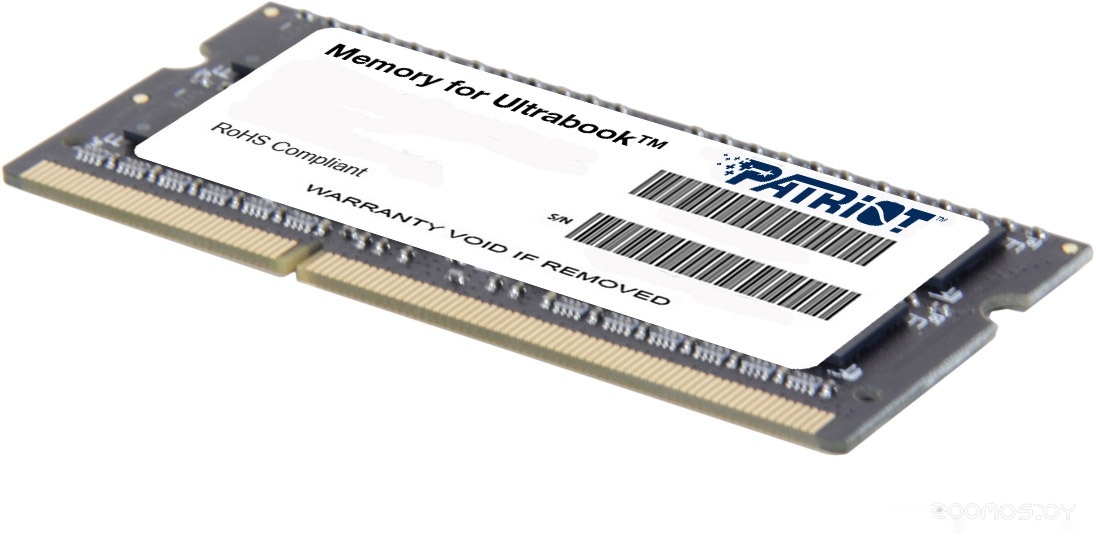 Оперативная память Patriot Memory for Ultrabook 4GB DDR3 SO-DIMM PC3-10600 (PSD34G1333L2S), фото 2