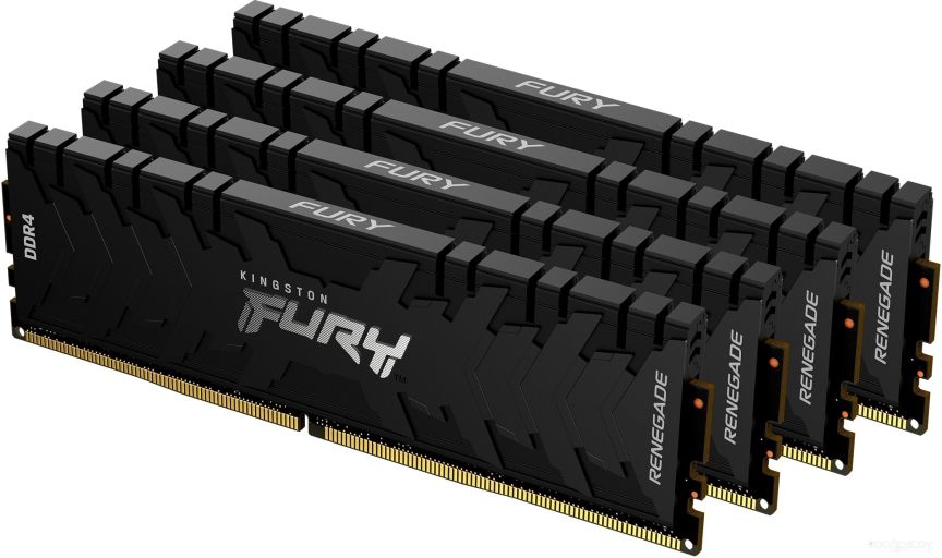 Оперативная память Kingston FURY Renegade 4x32GB DDR4 PC4-25600 KF432C16RBK4/128, фото 1
