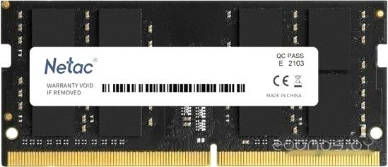 Оперативная память Netac Basic 16ГБ DDR5 4800 МГц NTBSD5N48SP-16