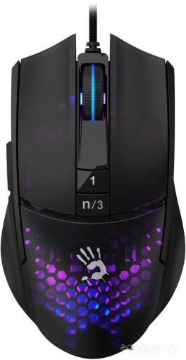 Игровая мышь A4Tech Bloody L65 Max (черный/фиолетовый), фото 1