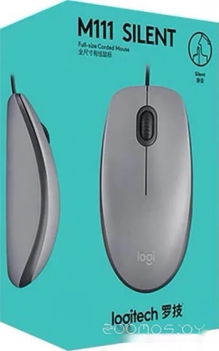 Мышь Logitech M111 Silent (серый), фото 4