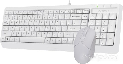 Клавиатура + мышь A4Tech Fstyler F1512 (белый), фото 4