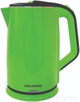 Электрический чайник Willmark WEK-2012PS (зеленый/черный)