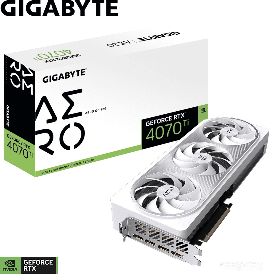 Видеокарта Gigabyte GeForce RTX 4070 Ti Aero OC 12G GV-N407TAERO OC-12GD, фото 9