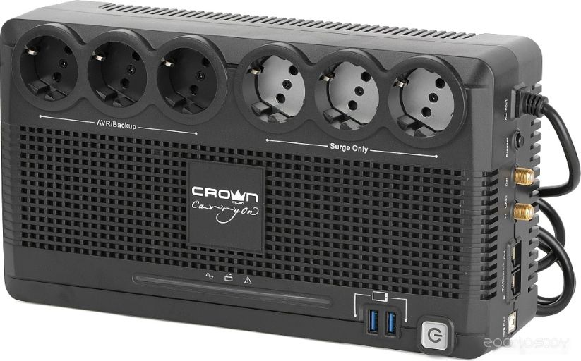 Источник бесперебойного питания CrownMicro CMUS-185 Euro Smart