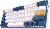 Клавиатура Royal Kludge RK61 Plus RGB (белый, RK Brown)