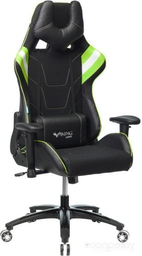 Кресло Zombie Viking 4 Aero Green Edition (черный)