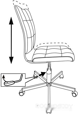 Офисный стул Бюрократ CH-330M (голубой Sticks 06)
