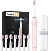 Электрическая зубная щетка Fairywill E11 (розовый, 8 насадок)