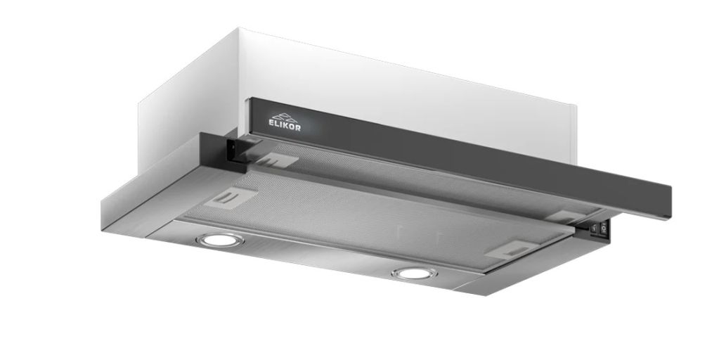 Вытяжка Elikor Интегра 60П-400-В2Л Black/Inox