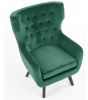 Интерьерное кресло Halmar Marvel (темно-зеленый/черный)