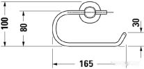 Держатель для туалетной бумаги Duravit D-Code 0099261000