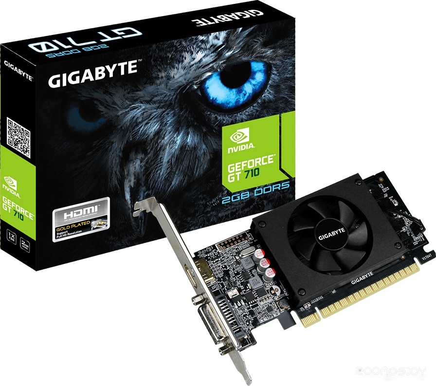 Видеокарта Gigabyte GeForce GT 710 2GB GDDR5 [GV-N710D5-2GL], фото 4