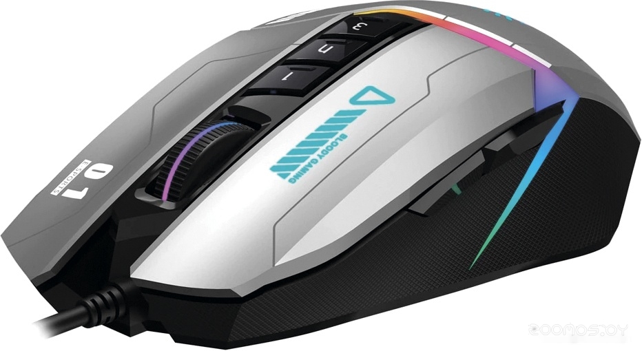 Игровая мышь A4Tech Bloody W60 Max (серый), фото 4
