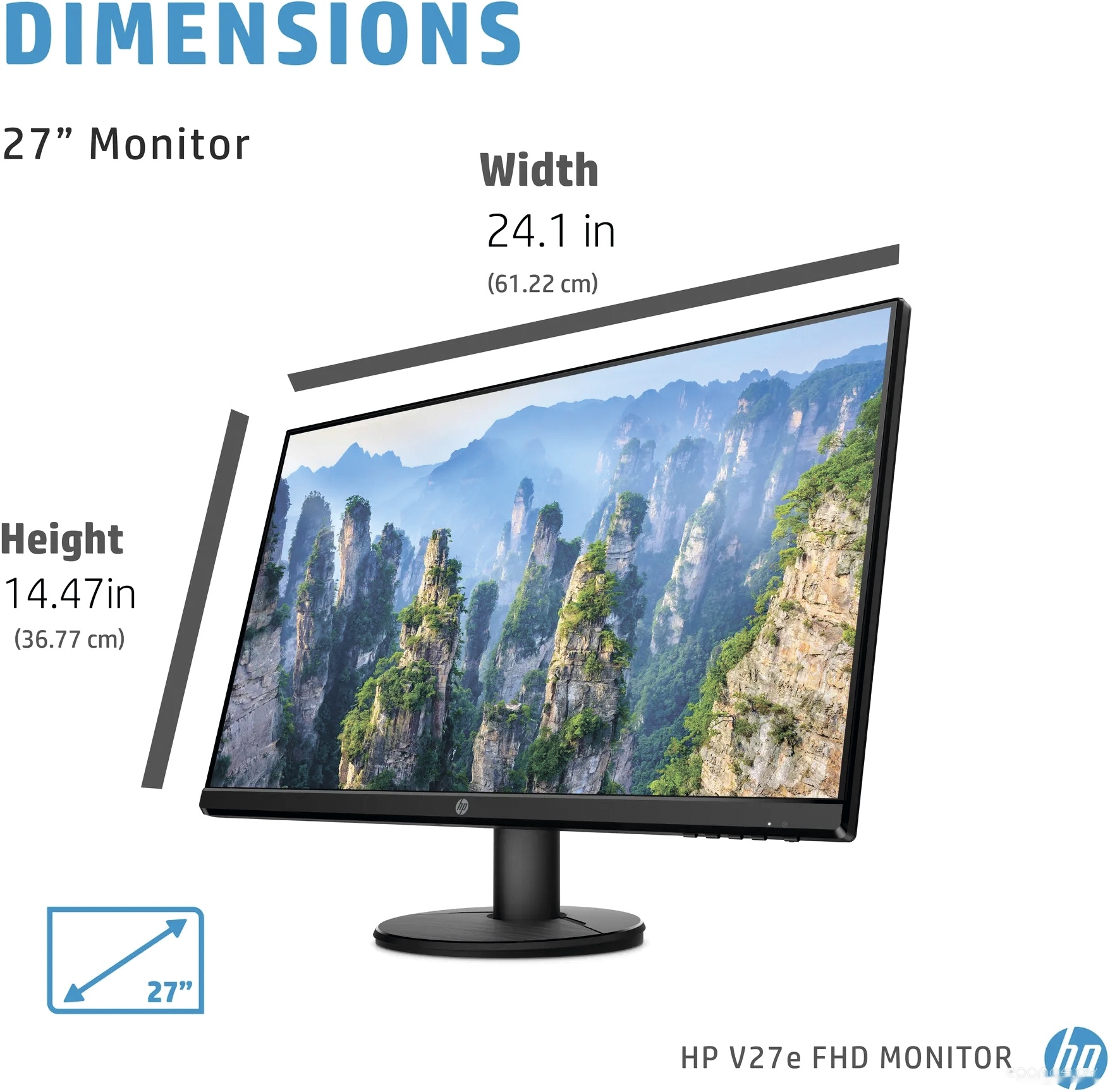 Игровой монитор HP V27e 28N20AA, фото 3