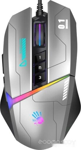 Игровая мышь A4Tech Bloody W60 Max (серый), фото 1