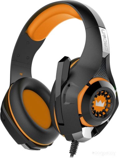 Наушники CrownMicro CMGH-102T USB (оранжевый)