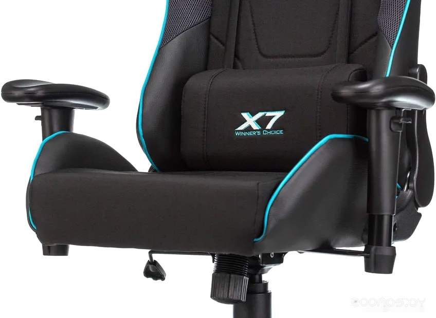 Кресло A4Tech X7 GG-1100 (черный/бирюзовый), фото 3