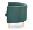 Интерьерное кресло Halmar Clubby 2 (темно-зеленый/натуральный)