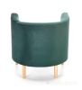 Интерьерное кресло Halmar Clubby 2 (темно-зеленый/натуральный)