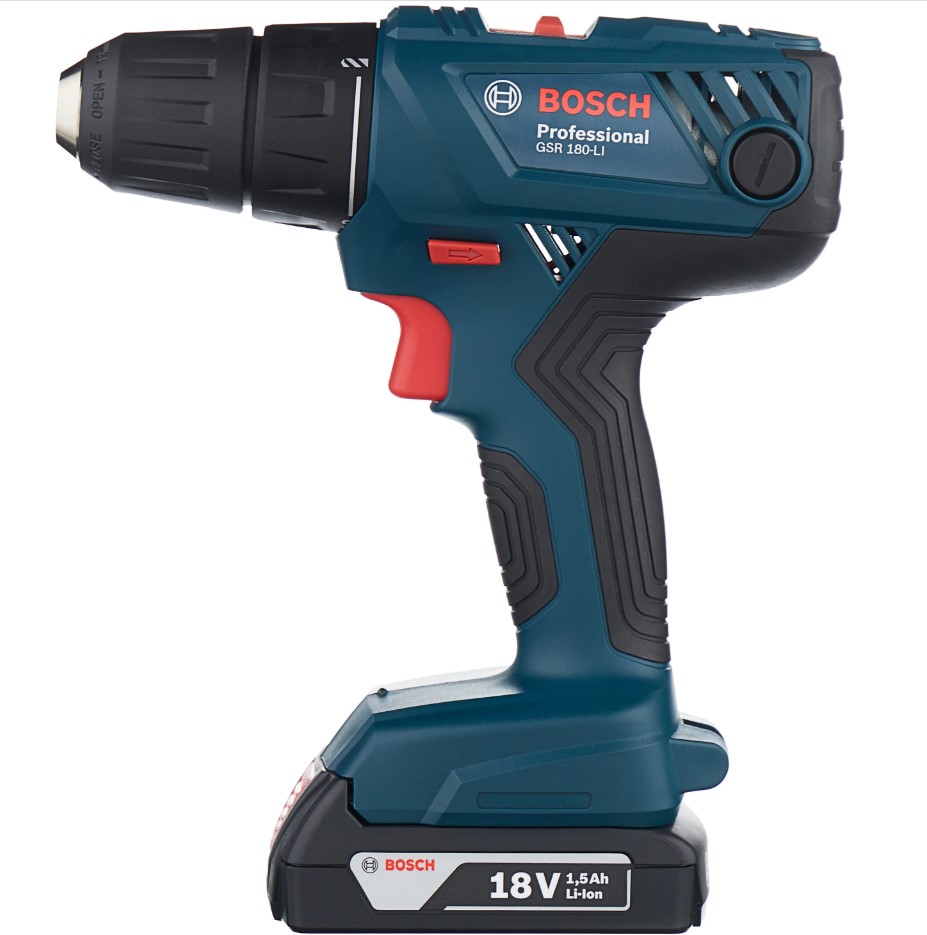 Дрель-шуруповерт Bosch GSR 180-LI Professional 06019F8120 (с 2-мя АКБ, кейс), фото 2