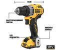 Дрель-шуруповерт DeWALT DCD701D2 (с 2-мя АКБ)