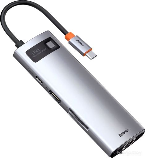 Док-станция Baseus Metal Gleam Series 8-in-1 Type-C CAHUB-CV0G