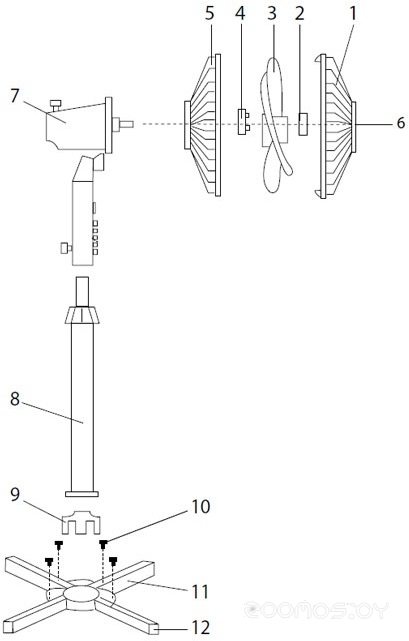 Вентилятор CENTEK CT-5015 (черный), фото 3