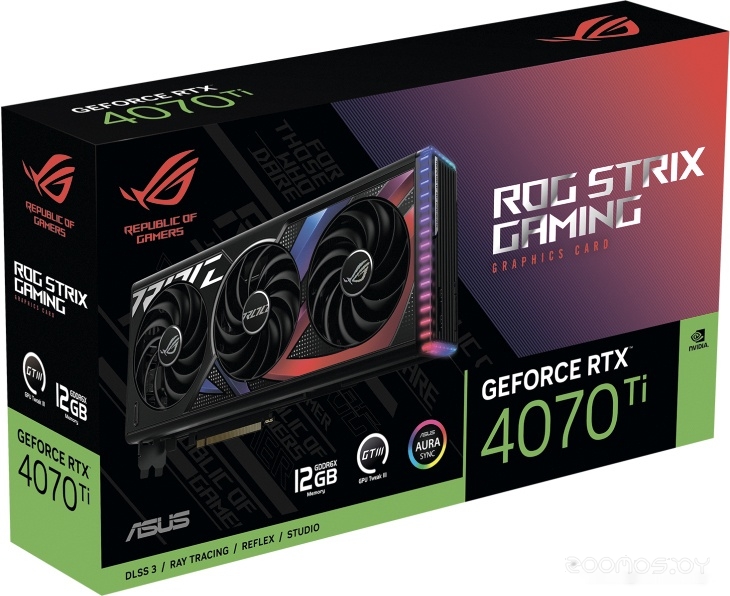 Видеокарта Asus ROG Strix GeForce RTX 4070 Ti 12GB GDDR6X ROG-STRIX-RTX4070TI-12G-GAMING, фото 3