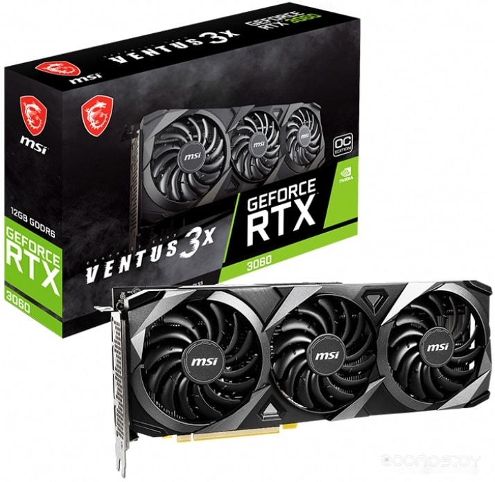 Видеокарта MSI GeForce RTX 3060 Ventus 3X 12G OC, фото 5