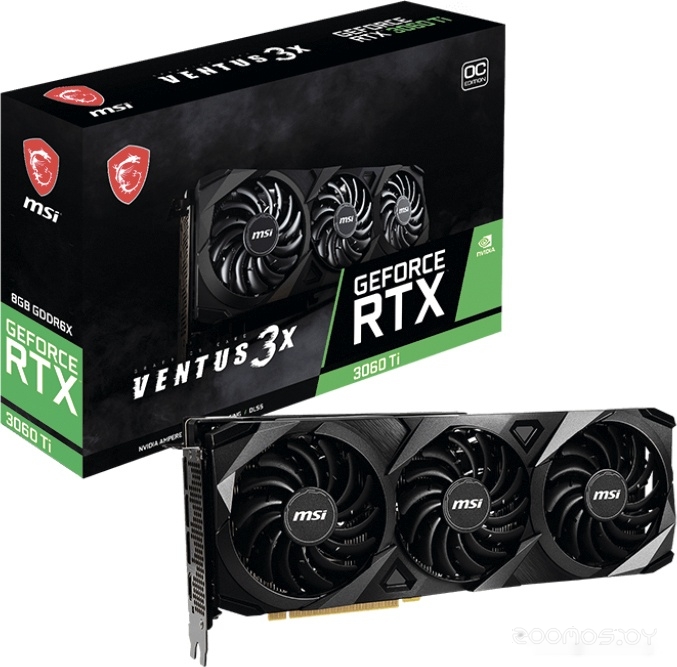 Видеокарта MSI GeForce RTX 3060 Ti Ventus 3X 8GD6X OC, фото 7