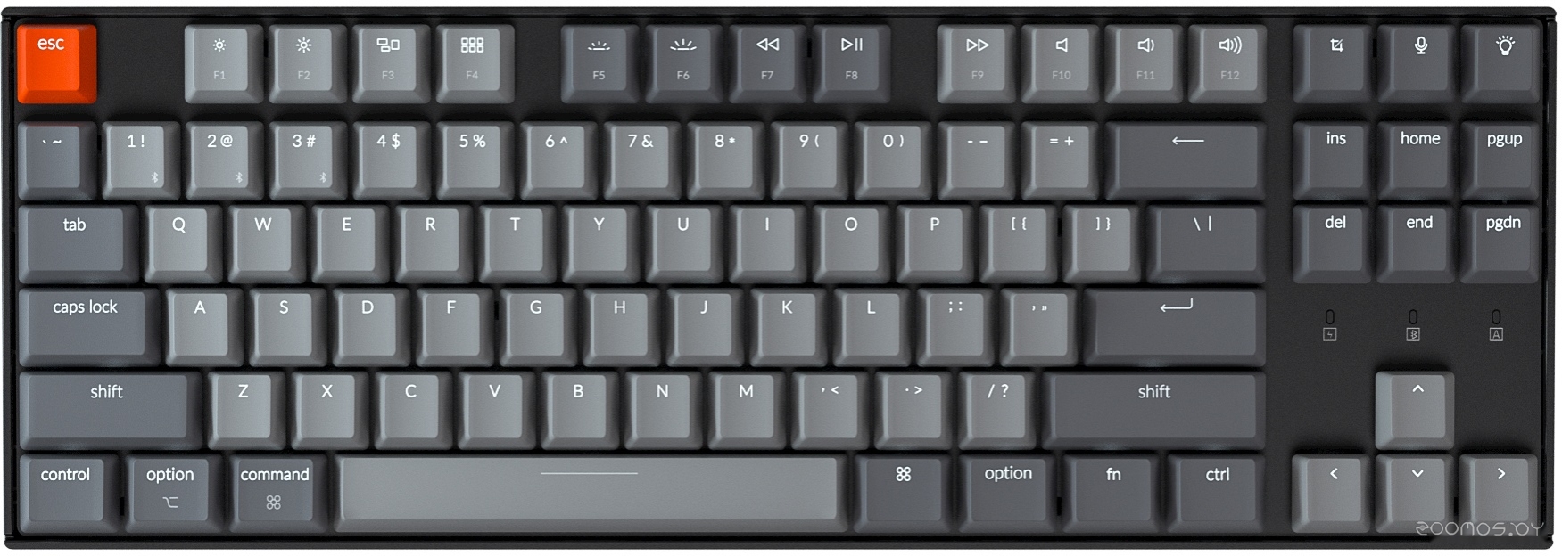 Клавиатура Keychron K8 White LED K8-G3 (Gateron G Pro Brown, RU), фото 2