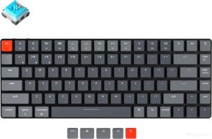 Клавиатура Keychron K3 V2 RGB K3-E2 (Keychron Low Profile Optical Blue, RU)