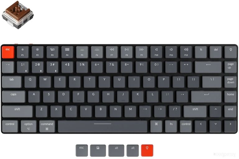 Клавиатура Keychron K3 V2 RGB K3-E3 (Keychron Low Profile Optical Brown, RU)