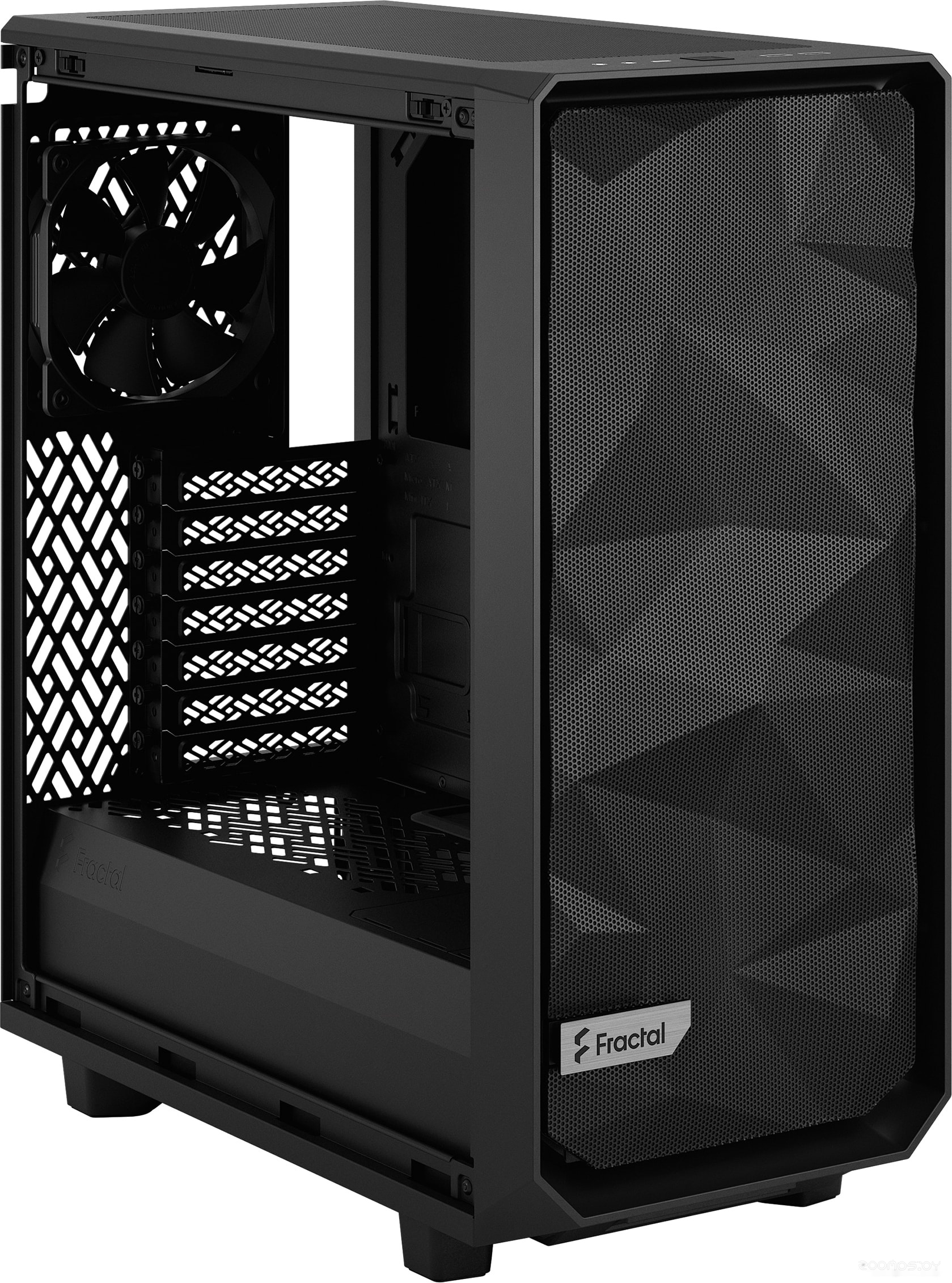 Корпус Fractal Design Meshify 2 Compact Dark Tempered Glass FD-C-MES2C-02, фото 4