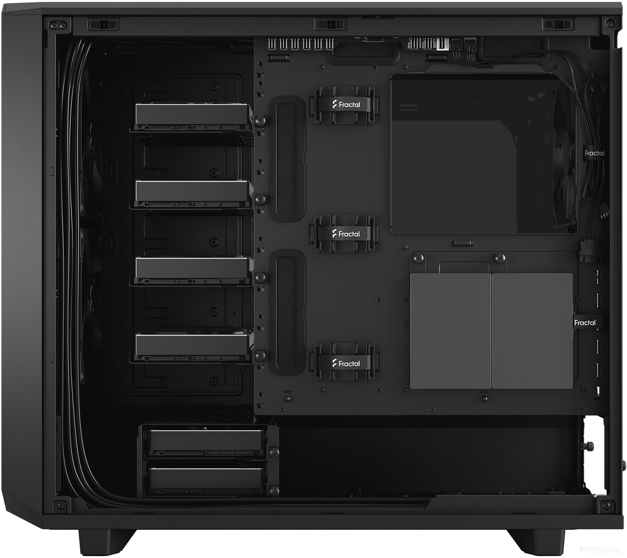 Корпус Fractal Design Meshify 2 Dark Tempered Glass Black FD-C-MES2A-02, фото 4