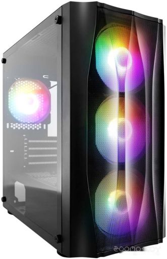 Корпус 1stPlayer Firebase X3-M-BK-4F1, фото 1