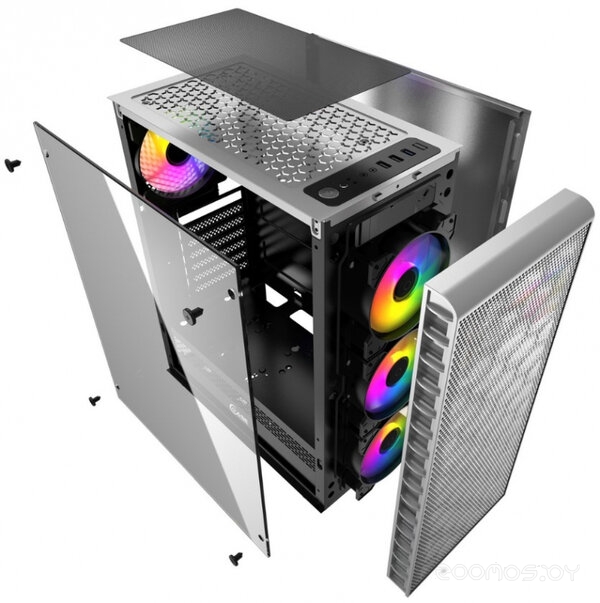 Корпус PowerCase Mistral Z4C LED (белый), фото 3