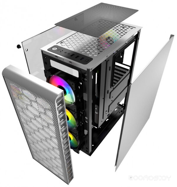 Корпус PowerCase Mistral Z4C LED (белый), фото 4
