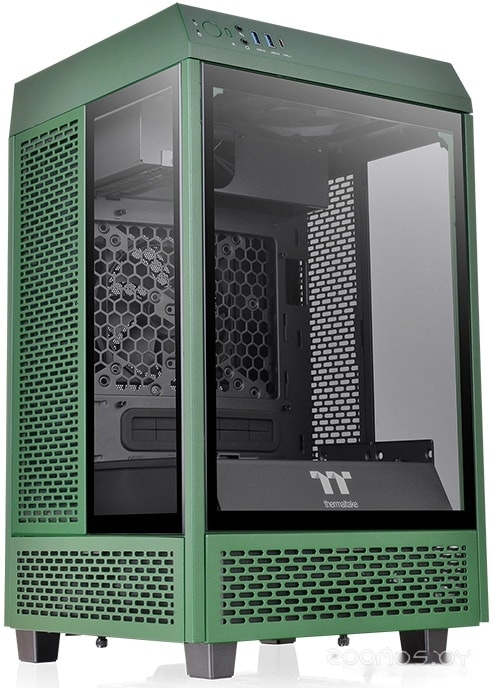 Корпус Thermaltake The Tower 100 Mini Racing Green CA-1R3-00SCWN-00, фото 5