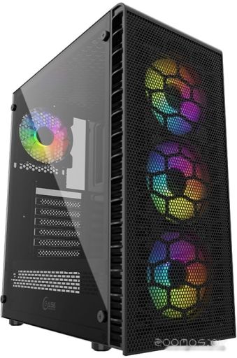Корпус PowerCase Mistral Z4С Mesh LED (черный), фото 1