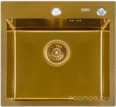 Кухонная мойка ARFEKA Eco AR 500*500 Golden PVD Nano, фото 1
