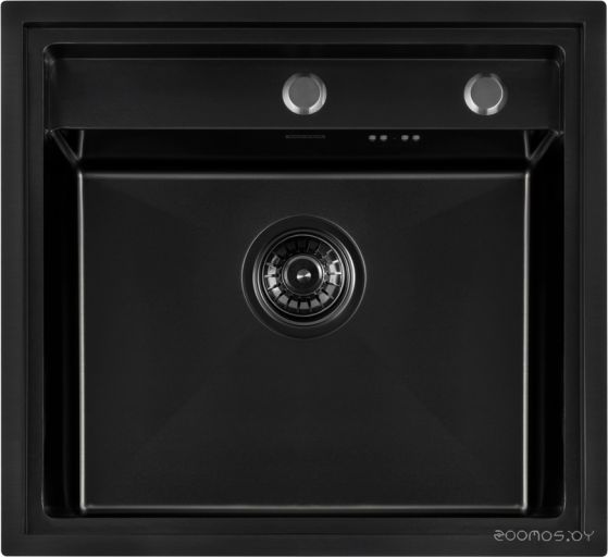 Кухонная мойка ARFEKA Eco AR 520*490 Black PVD Nano, фото 1